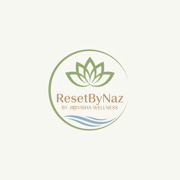Logo ResetByNaz By Jijivisha Wellness